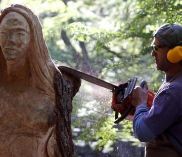 El ‘Bosque Tallado’, el museo que emerge de las cenizas de un cerro argentino